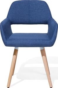 Beliani Zestaw 2 krzeseł do jadalni ciemnoniebieski CHICAGO 7