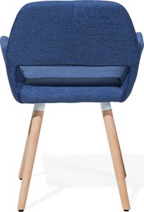 Beliani Zestaw 2 krzeseł do jadalni ciemnoniebieski CHICAGO 8