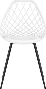 Beliani Zestaw 2 krzeseł do jadalni biały CANTON 3