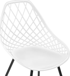 Beliani Zestaw 2 krzeseł do jadalni biały CANTON 5