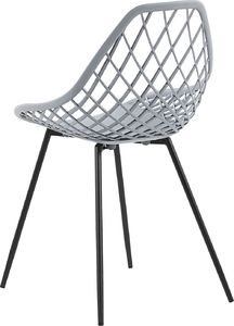 Beliani Zestaw 2 krzeseł do jadalni szary CANTON 4