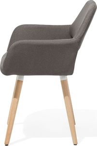 Beliani Zestaw 2 krzeseł do jadalni szarobeżowy CHICAGO 2