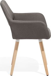 Beliani Zestaw 2 krzeseł do jadalni szarobeżowy CHICAGO 3