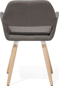 Beliani Zestaw 2 krzeseł do jadalni szarobeżowy CHICAGO 5