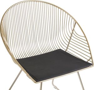 Beliani Zestaw 2 krzeseł do jadalni złoty AURORA 4