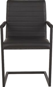 Beliani Zestaw 2 krzeseł do jadalni czarny BUFORD 2