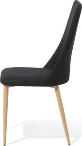 Beliani Zestaw 2 krzeseł do jadalni czarny CLAYTON 3