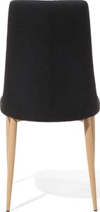 Beliani Zestaw 2 krzeseł do jadalni czarny CLAYTON 4