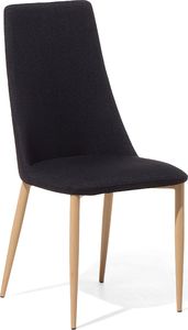 Beliani Zestaw 2 krzeseł do jadalni czarny CLAYTON 5