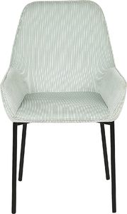 Beliani Zestaw 2 krzeseł do jadalni sztruksowy miętowy LOVERNA 2