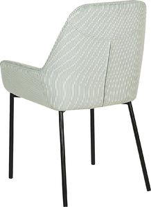 Beliani Zestaw 2 krzeseł do jadalni sztruksowy miętowy LOVERNA 3