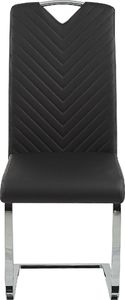 Beliani Zestaw 2 krzeseł do jadalni czarny PICKNES 2