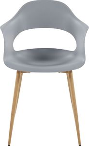 Beliani Zestaw 2 krzeseł szary UTICA 3