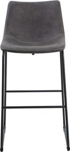 Beliani Zestaw 2 krzeseł barowych szary FRANKS 3