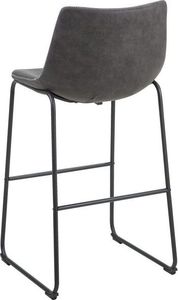 Beliani Zestaw 2 krzeseł barowych szary FRANKS 5