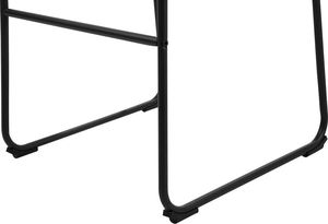 Beliani Zestaw 2 krzeseł barowych szary FRANKS 7