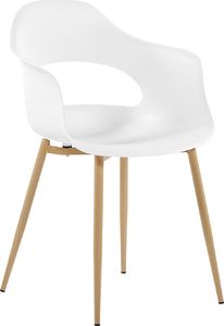 Beliani Zestaw 2 krzeseł biały UTICA 2
