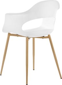 Beliani Zestaw 2 krzeseł biały UTICA 4