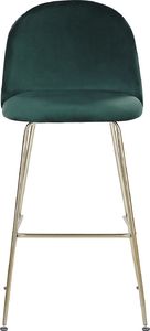 Beliani Zestaw 2 krzeseł barowych welurowy zielony ARCOLA 3