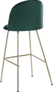 Beliani Zestaw 2 krzeseł barowych welurowy zielony ARCOLA 4