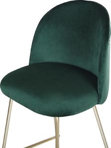 Beliani Zestaw 2 krzeseł barowych welurowy zielony ARCOLA 5