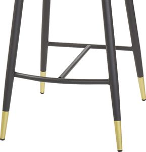 Beliani Zestaw 2 krzeseł barowych welurowy koralowy FALTON 6