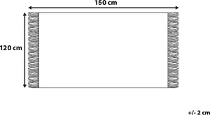 Beliani Koc 120 x 150 cm różowy KAMAN 3