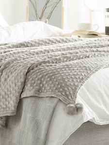 Beliani Koc 200 x 220 cm szary SAMUR 3