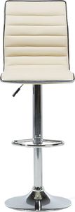 Beliani Zestaw 2 hokerów barowych beżowy LUCERNE 2