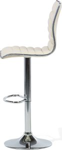 Beliani Zestaw 2 hokerów barowych beżowy LUCERNE 4