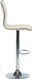 Beliani Zestaw 2 hokerów barowych beżowy LUCERNE 6