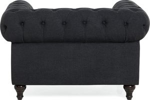Beliani Fotel grafitowy CHESTERFIELD 4