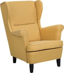 Beliani Fotel żółty ABSON 1