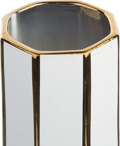 Beliani Wazon na kwiaty biały ESTELLA 2