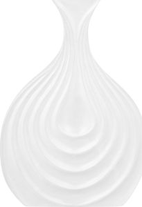 Beliani Wazon dekoracyjny 25 cm biały THAPSUS 1