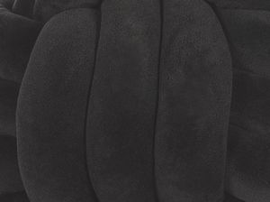 Beliani Poduszka dekoracyjna supeł 30 x 30 cm czarna MALNI 2