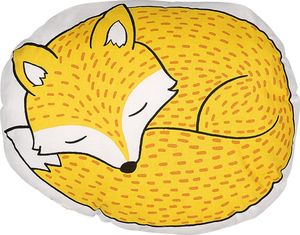 Beliani Poduszka dla dzieci lis 50 x 40 cm żółta DHANBAD 1
