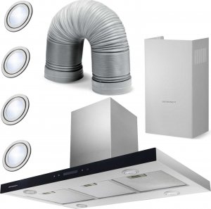 Okap Berdsen Okap kuchenny 90 cm Inox Berdsen BE-90E () - 4909 2