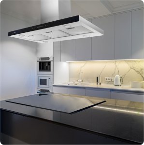 Okap Berdsen Okap kuchenny 90 cm Inox Berdsen BE-90E () - 4909 4