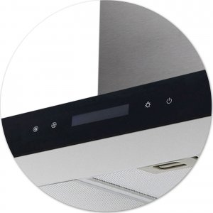 Okap Berdsen Okap kuchenny 90 cm Inox Berdsen BE-90E () - 4909 8