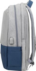 Plecak RivaCase Prater 17.3" (7567 grey/dark blue) 2