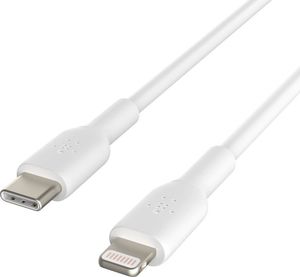 Kabel USB Belkin USB-C - Lightning 1 m Biały (CAA003BT1MWH) 2
