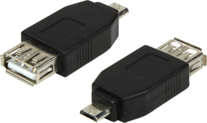 Adapter USB LogiLink Micro USB - USB Czarny (AU0029) 1