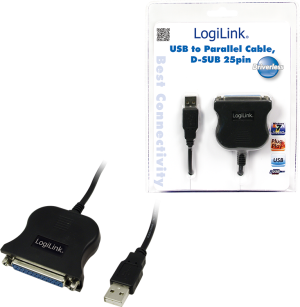 Kabel USB LogiLink USB-A - 1.8 m Czarny (UA0054A) 3