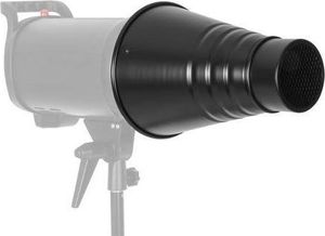 Lampa studyjna GlareOne Czasza GlareOne snoot strumienica z plastrem miodu + 4 filtry 6