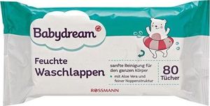Babydream Myjki Jednorazowe Nawilżone z Aloesem i Rumiankiem 1