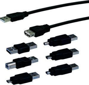 Kabel USB Schwaiger USB-A - Uniwersalne 1.5 m Czarny (CAUSET531) 3