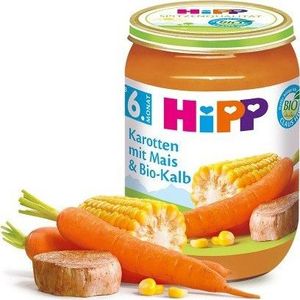 HiPP HiPP BIO Marchew z Kukurydzą i Cielęciną + Omega3 1