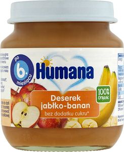 Humana Humana Organic Przetarte Jabłuszko z Bananem 100% 1