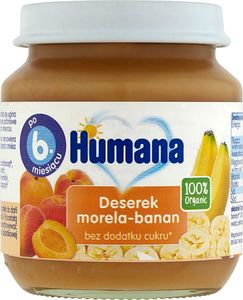 Humana Humana Organic Przetarta Morela z Bananem 1